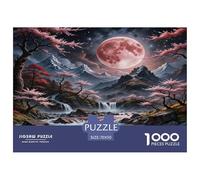 valle SakuraPuzzle Impossible 1000 Pezzi Luna Rossa Decorazione Per La Casa. Rilassamento E Intelligence Per Adulti E Ragazzi Da 14 Anni 70x50cm/1000pcs
