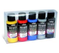 Vallejo PREMIUM AIRBRUSH Acrylic Acrilico METALLIC SET 62103 60ml. 5 pcs.