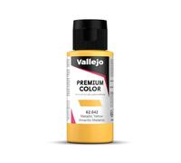 Vallejo 62042 - Colore Acrilico Per Aerografia, Giallo (Metallic Yellow), 60 ml, 1 Pezzo