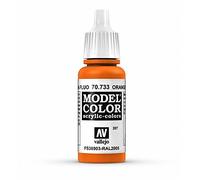 Vallejo 70.733 - Colore Acrilico Opaco , Arancione Fluorescente (Fluorescent Orange ), 17 ml, 1 Pezzo