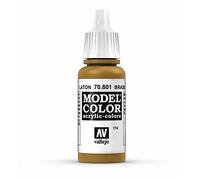 Vallejo 70.801 - Colore Acrilico Opaco , Marrone (Metallic Brass), 17 ml, 1 Pezzo