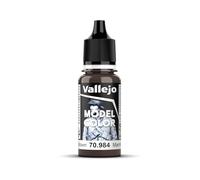 Vallejo 70.984 - Colore Acrilico Opaco , Marrone (Flat Brown), 17 ml, 1 Pezzo