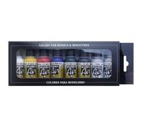 VALLEJO 71174 COLORANTE PER MODELLISMO BIANCO GIALLO ROSSO BLU VERDE OLIVA
