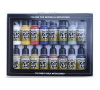 Vallejo 71178 Colorante per modellismo Bianco, Giallo, Rosso, Blu, Grigio-Blu,