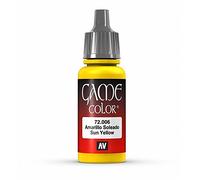 Vallejo 72006 - Colore Acrilico In Formula Opaca E Coprente A Base D'acqua, Giallo (Sunblast Yellow), 17 ml, 1 Pezzo