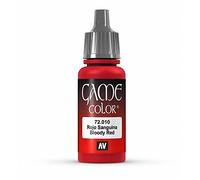 Vallejo 72010 - Colore Acrilico In Formula Opaca E Coprente A Base D'acqua, Rosso (Bloody Red), 17 ml, 1 Pezzo