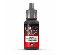 Vallejo 72045 - Colore Acrilico In Formula Opaca E Coprente A Base D'acqua, Marrone (Charred Brown), 17 ml, 1 Pezzo