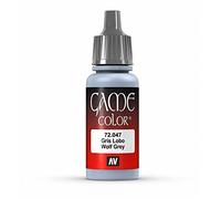 Vallejo 72047 - Colore Acrilico In Formula Opaca E Coprente A Base D'acqua, Grigio (Wolf Grey), 17 ml, 1 Pezzo