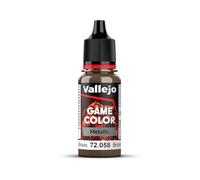 Vallejo 72058 - Colore Acrilico In Formula Opaca E Coprente A Base D'acqua, Giallo (Brassy Brass), 17 ml, 1 Pezzo