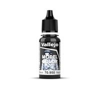 Vallejo 950 Model Color - Colore Acrilico, 17 ml, Matt Black