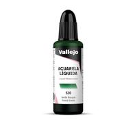 Vallejo - Acquerello liquido 32 ml, colore verde bosco.