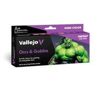 Createx Vallejo – Set di pitture Game Color Orchi e Goblin – 8 x 18 ml