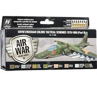Vallejo- AV Model Air Set-Soviet Schemes Pt.II 1978-89 Vernice Acrilica, 17 ml, Multicolore, 17ml, VJ71608
