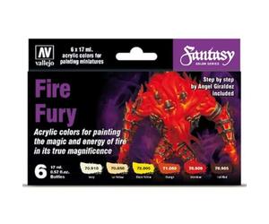 Vallejo AV Model Color Set Fire Fury (6), Vernici per modellini, VAL70243
