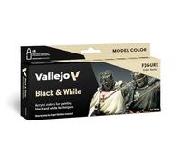 Vallejo Bianco e Nero - Kit Pittura Acrilica, Colori Assortiti