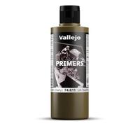 Vallejo - Colore per modellini, primer per poliuretano, 200 ml, verde terra (IJA Tsuchi Kusa)