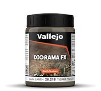 Vallejo Diorama - Stucco da parete, 200 ml, Marrone (Dark Earth)