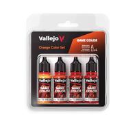 Vallejo Set di colori per giochi AV - Colori arancioni (x4)