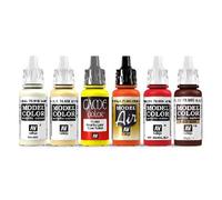 Vallejo Fantasy Color Series Colore acrilico Fire Fury Set di 6 pezzi Flacone da