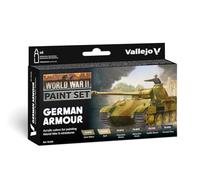 Nuovo Set Di Colori Vallejo, Corazzatura Tedesca, WWII, 6x17ml Articolo 70.205