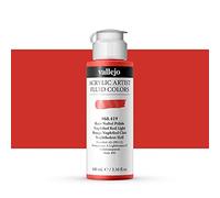 Vallejo : Fluid Artist Acrylic Paint : 100ml : Naphthol Red Light