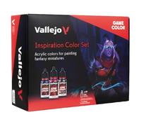 Vallejo Game Color 72182 Inspiration Color Set (48x18ml + 3 brushes)