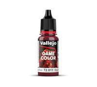 Vallejo 72011 - Colore Acrilico In Formula Opaca E Coprente A Base D'acqua, Rosso (Gory Red), 17 ml, 1 Pezzo