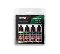 Vallejo Game Color Set 72384 Green Color Set (4x18ml)