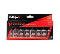 Vallejo Game Color Set di Tinte Acriliche Trasparenti, Kit da 8 Bottiglie da 18 Ml con Cuentagotas per Sfumature e Effetti per Fantasia e Wargames