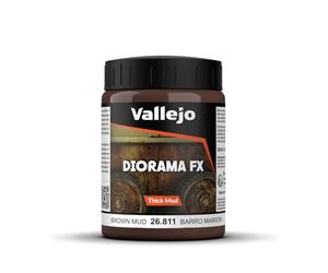 Vallejo Game Effects - Vernice Effetto Fango, 200 ml, Marrone