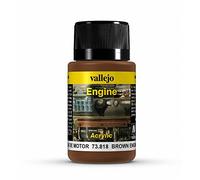 Vallejo Game Effects - Vernice Effetto Fuliggine all'Motore, 40 ml, Marrone