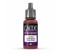 Vallejo Game Extra Opaque - Vernice acrilica opaca, 17 ml, Marrone (Heavy Siena)