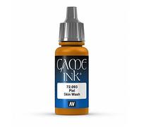 Vallejo Game Ink - Vernice Acrilica a Base d'Acqua, 17 ml, Marrone (Skin Wash)