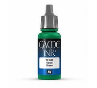 Vallejo Game Ink - Vernice Acrilica a Base d'Acqua, 17 ml, Verde (Inky Green)