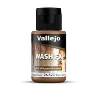 Vallejo Lavaggio Acrilico Color Terra Europea 35 Ml con Cuentagotas, A Base d'Acqua, Finitura Opaca per Effetti di Ombre e Luci su Figure e Maquette