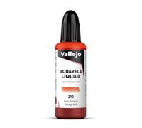 Vallejo Liquid Watercolor 33210 Orange Red (32ml)
