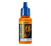 Vallejo Mecha Color - Colore Acrilico a Base d'Acqua per Aerografo, 17 ml, Arancione (Light Rust Wash)
