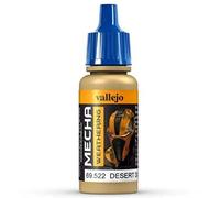Vallejo Mecha Color - Colore Acrilico a Base d'Acqua per Aerografo, 17 ml, Beige (Desert Dust Wash)