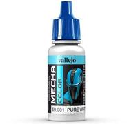 Vallejo Mecha Color - Colore Acrilico a Base d'Acqua per Aerografo, 17 ml, Bianco (Pure White)