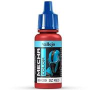 Vallejo Mecha Color - Colore Acrilico a Base d'Acqua per Aerografo, 17 ml, Rosso (SZ Red)