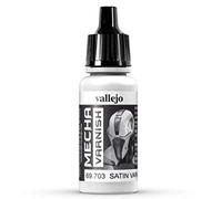 Vallejo Mecha Color - Colore Acrilico a Base d'Acqua per Aerografo, 17 ml, Satinata (Mecha Satin Varnish)