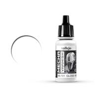 Vallejo Mecha Color - Colore Acrilico a Base d'Acqua per Aerografo, 17 ml, Trasparente (Mecha Gloss Varnish)