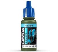 Vallejo Mecha Color - Colore Acrilico a Base d'Acqua per Aerografo, 17 ml, Verde (Olive Green)