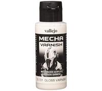 Vallejo Mecha Color - Colore Acrilico a Base d'Acqua per Aerografo, 60 ml, Trasparente (Gloss Varnish)