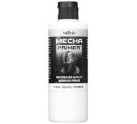 Vallejo Colori Acrilici Formula Finitura Satinata Mecha Color White Primer 200mL