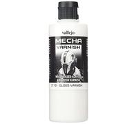 Vallejo Mecha Color - Colore Acrilico a Base d'Acqua per Aerografo, 200 ml, Trasparente (Gloss Varnish)