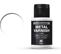 Acrylicos Vallejo Metal Color - Vernice Protettiva per Pigmenti Metallizzati, 32 ml, Trasparente (Gloss Varnish)