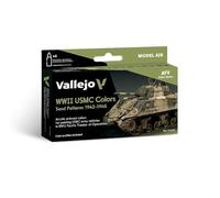 Vallejo Model Air AFV Set 71624 WWII USMC Colors Sand Patterns 1942-1945 (6)