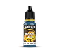 Vallejo Model Air-Colore Acrilico, Blu (Steel Blue), 17 ml