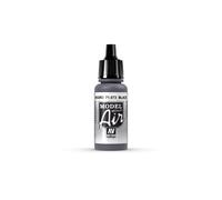 Vallejo Model Air-Colore Acrilico, Nero (Metallic Black), 17 ml
